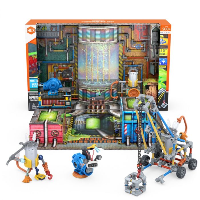 thumbnail image 2 of HEXBUG JUNKBOTS Small Factory Habitat Rev's Secret Headquarters, Surprise Toy Playset, Build And LOL With Boys And Girls, Toys For Kids, 200 Pieces Of Action Construction Figures, For Ages 5 And Up 2 of 12